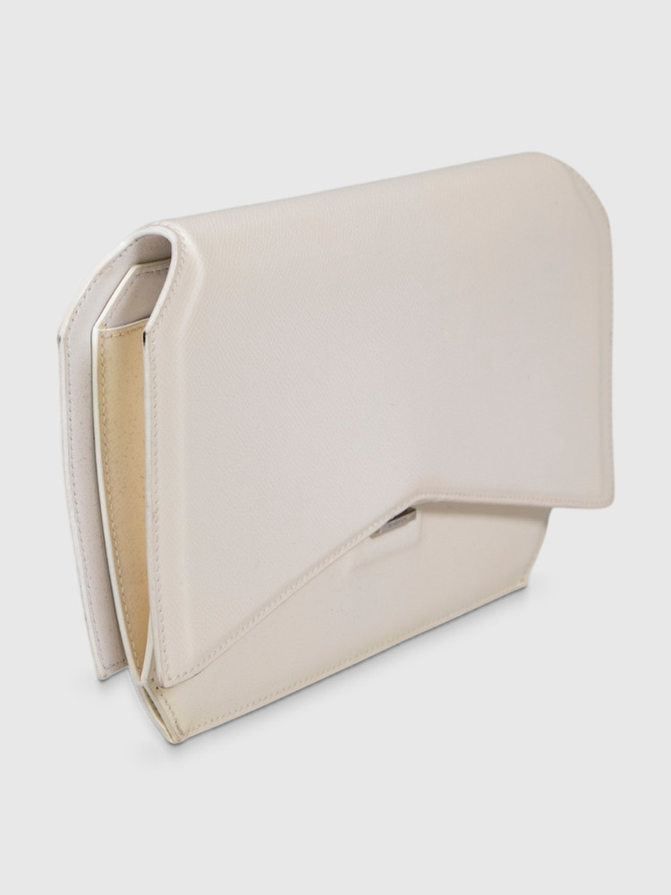 Givenchy White Patent Leather Clutch