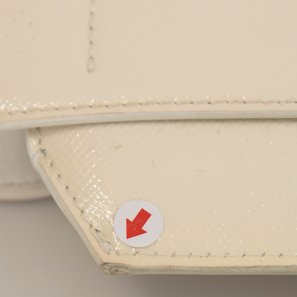 Givenchy White Patent Leather Clutch