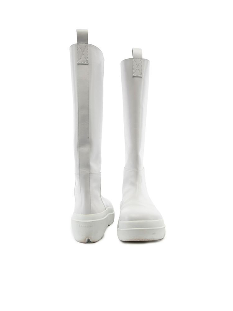 Proenza Schouler Storm White Knee High Leather Boots