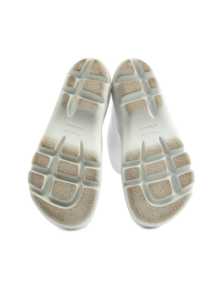 Proenza Schouler Storm White Knee High Leather Boots