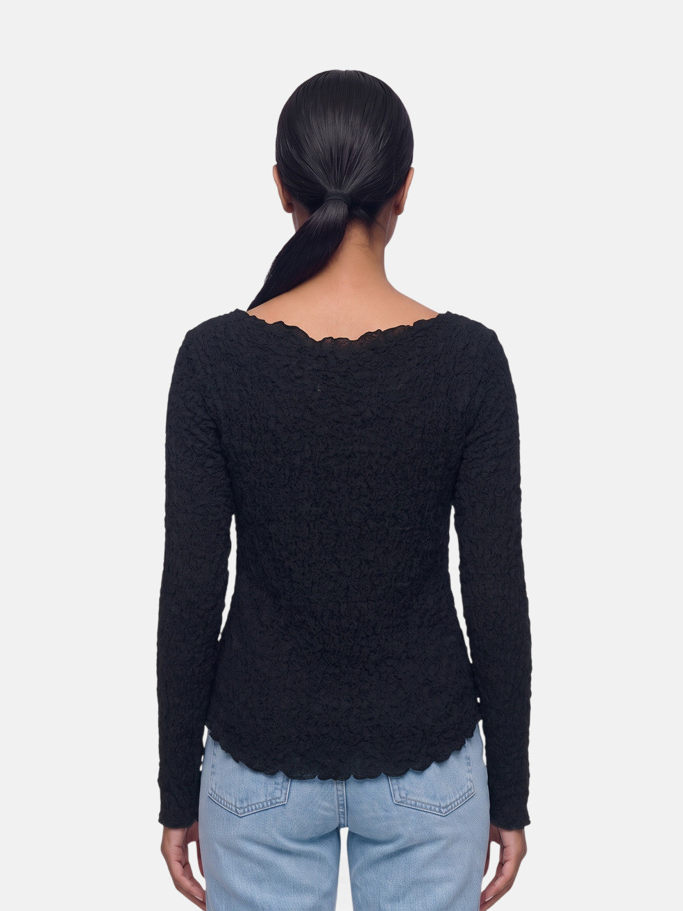 Black Francis Asymmetric Hippie Cardigan