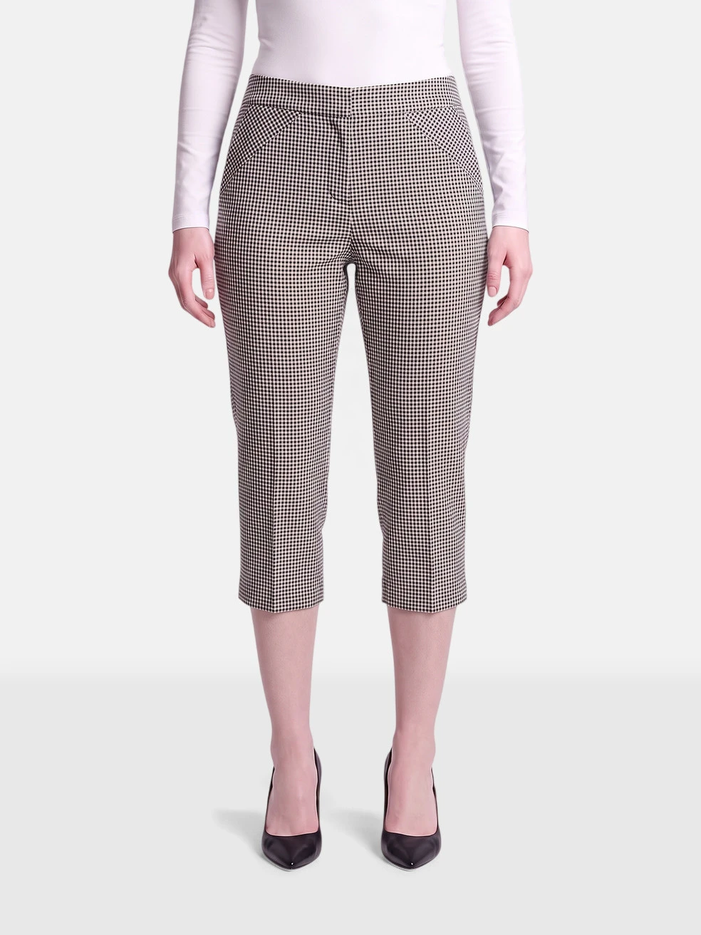 Grey Gingham Culottes