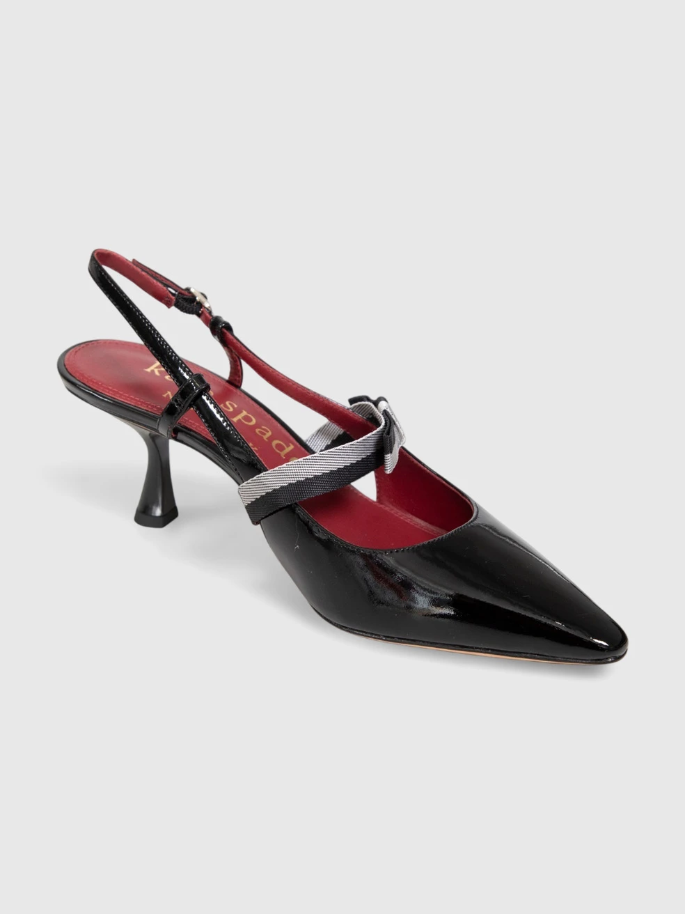 Black Patent Slingback Maritza Heels