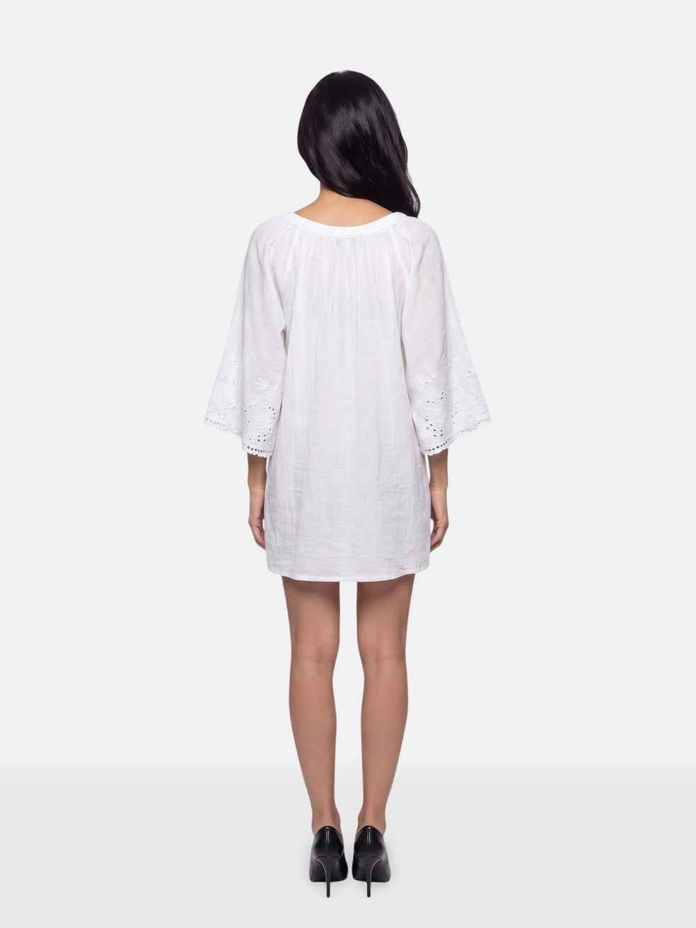White Marita Short Kaftan