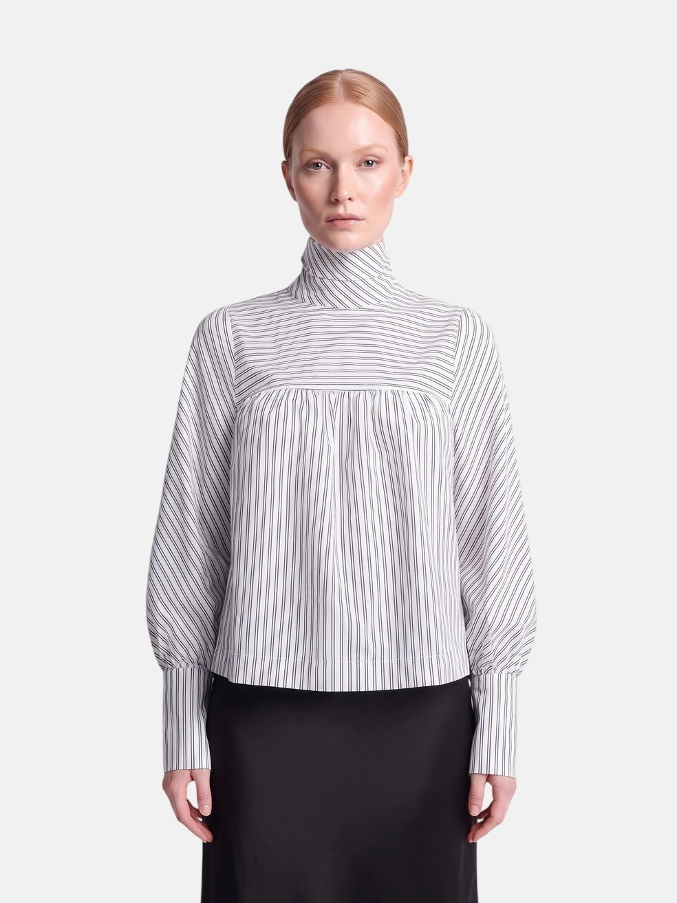 Navy & White Stripe Blouse