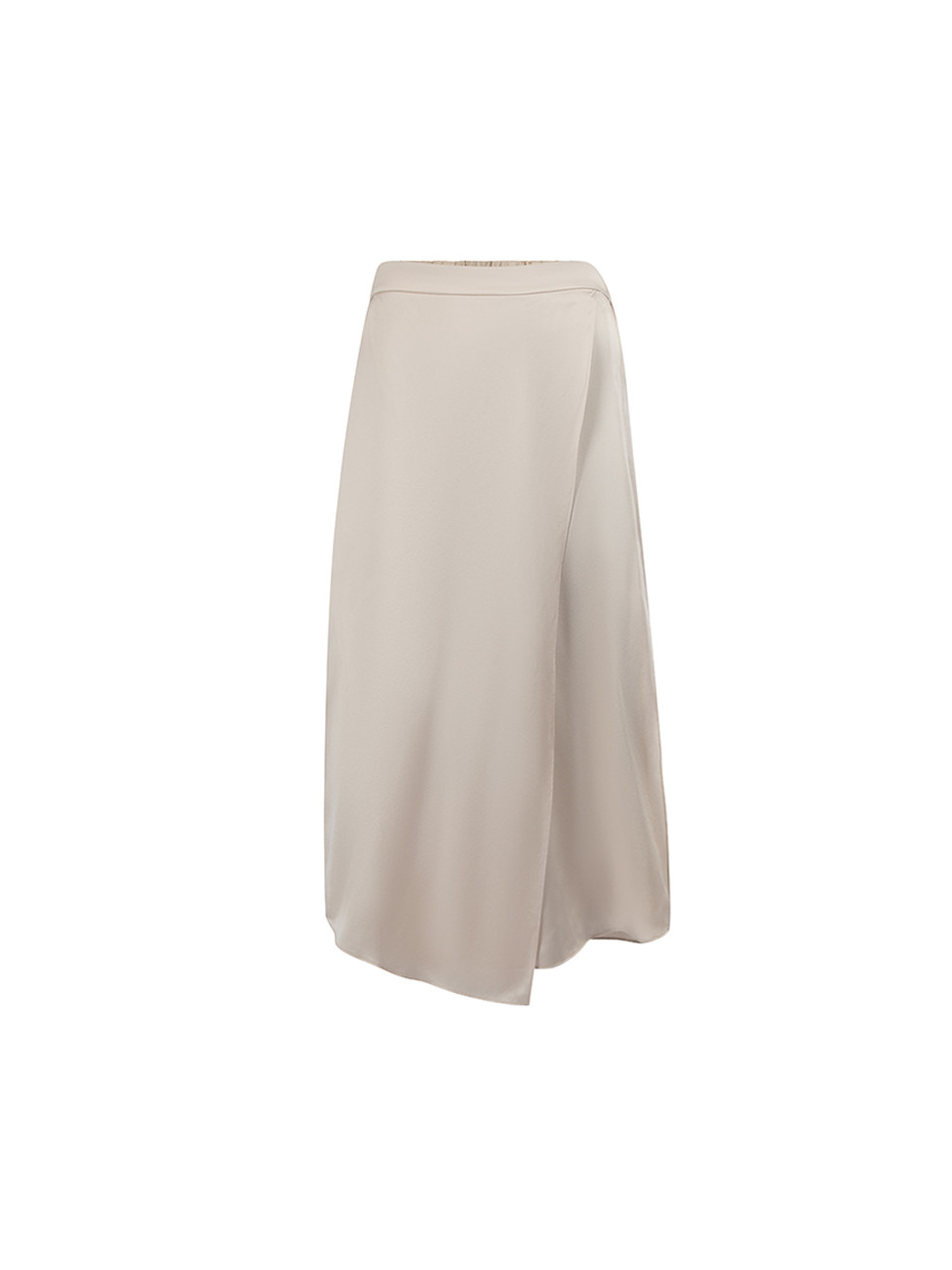 Vince Silver Pink Silk Asymmetric Wrap Skirt