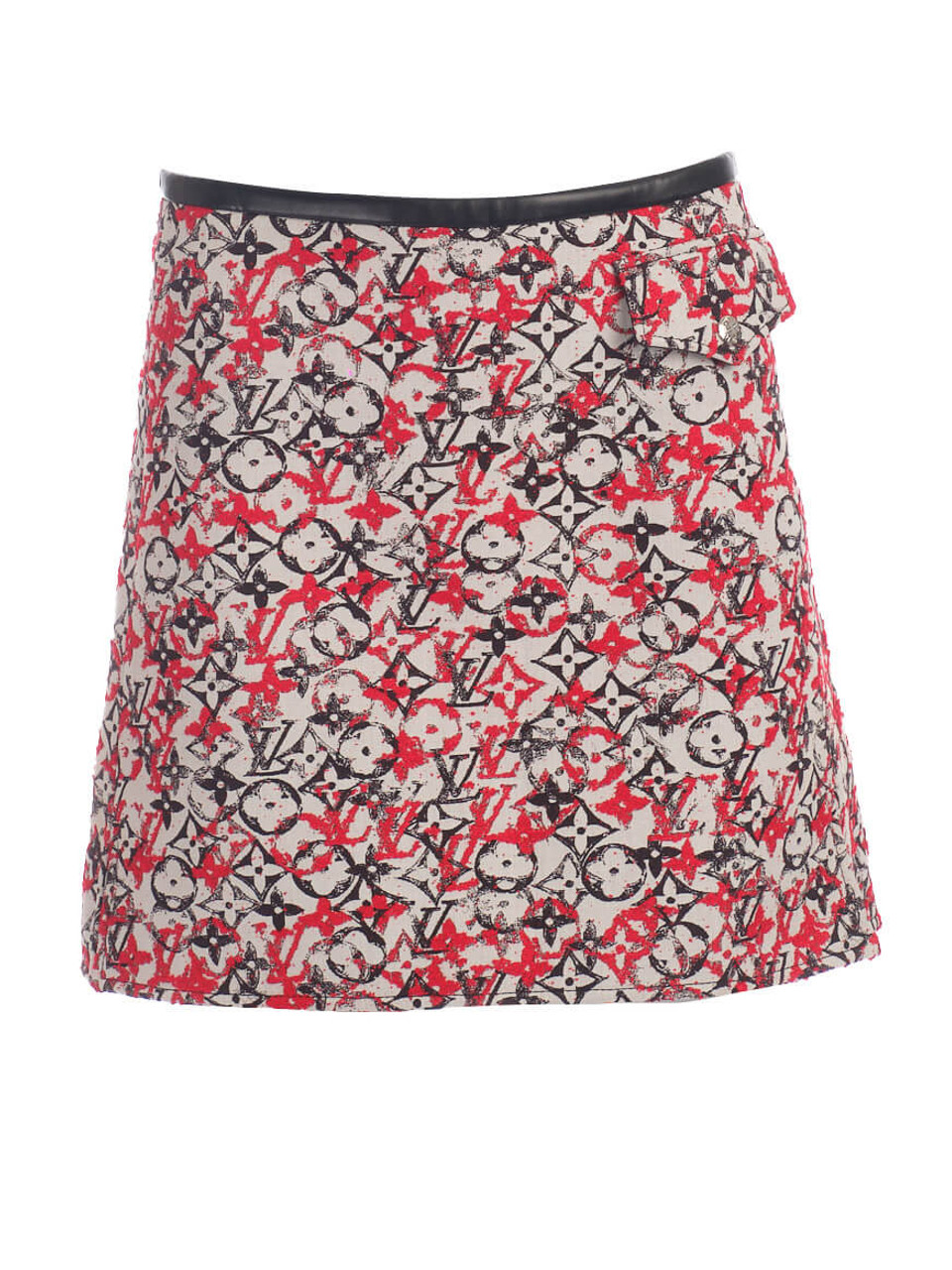 Louis Vuitton - Authenticated Skirt - Cotton Red For Woman, Good condition