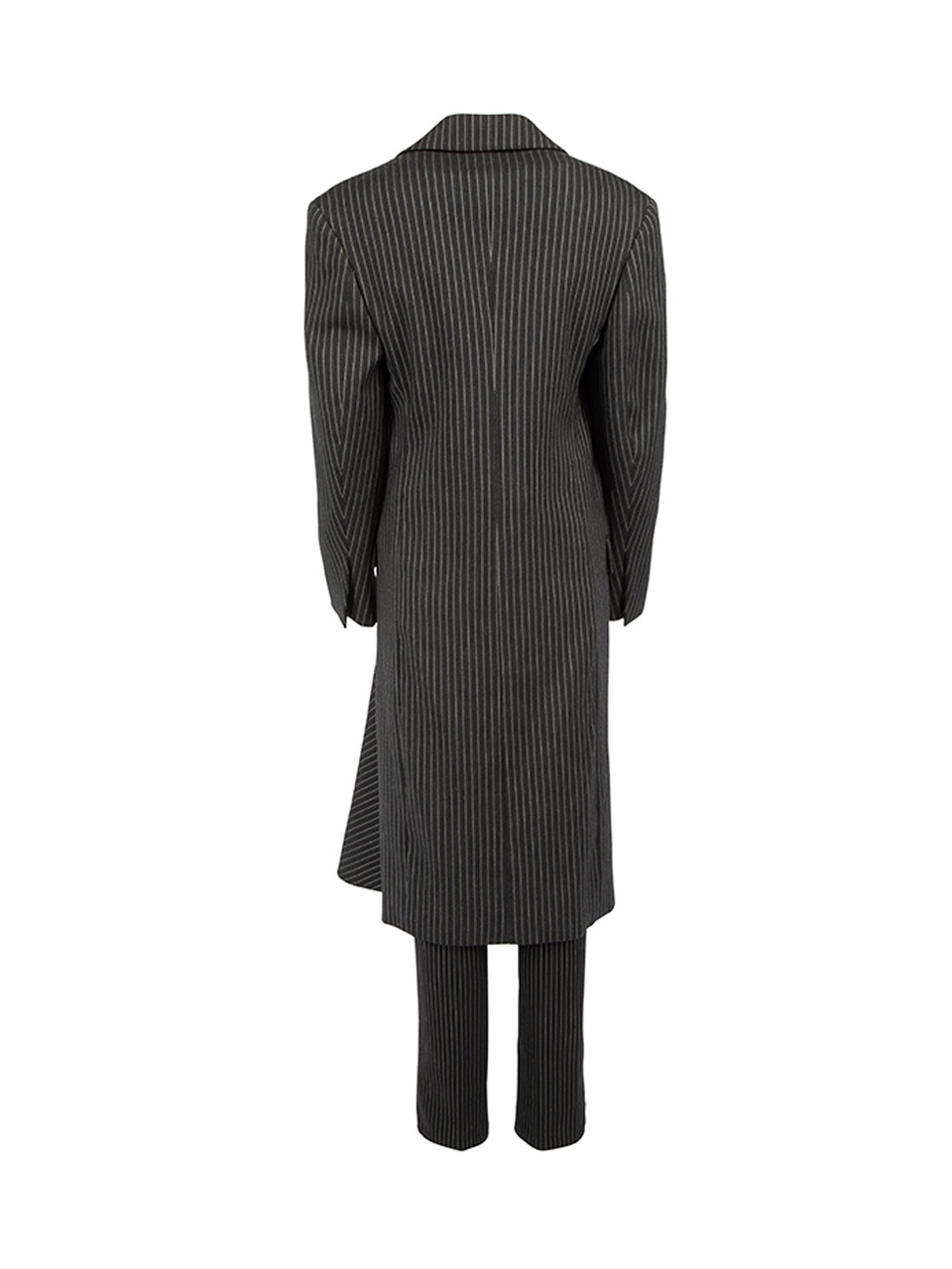 Stella McCartney Dark Grey Pinstripe Coat & Trouser Set