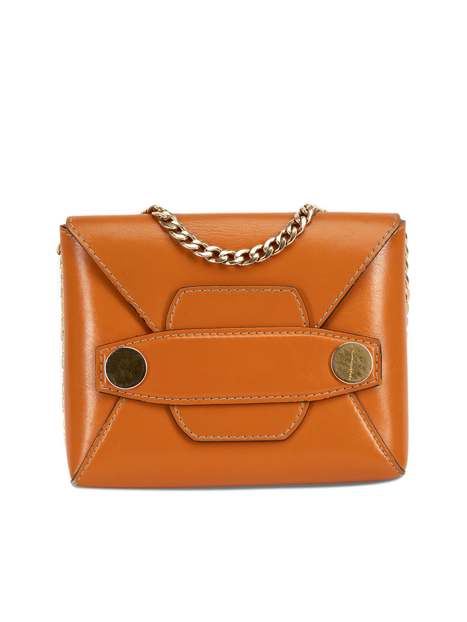 Orange Stella Popper Shoulder Bag