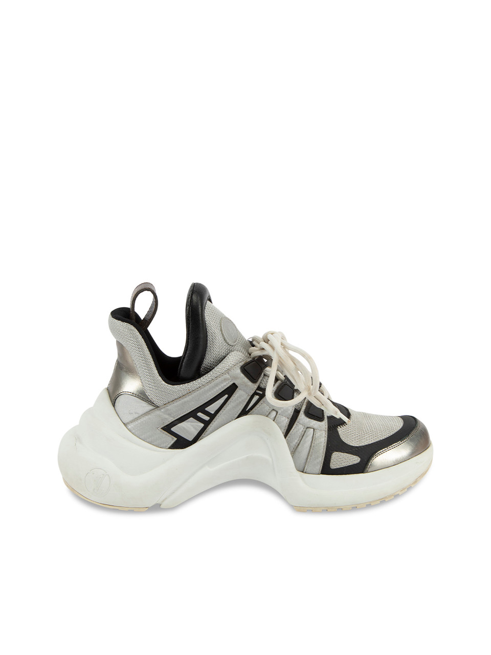 Archlight cloth trainers Louis Vuitton Silver size 39 EU in Cloth