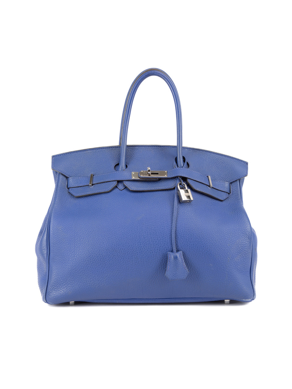 Hermès 2013 Blue Sapphire Clemence Birkin 35