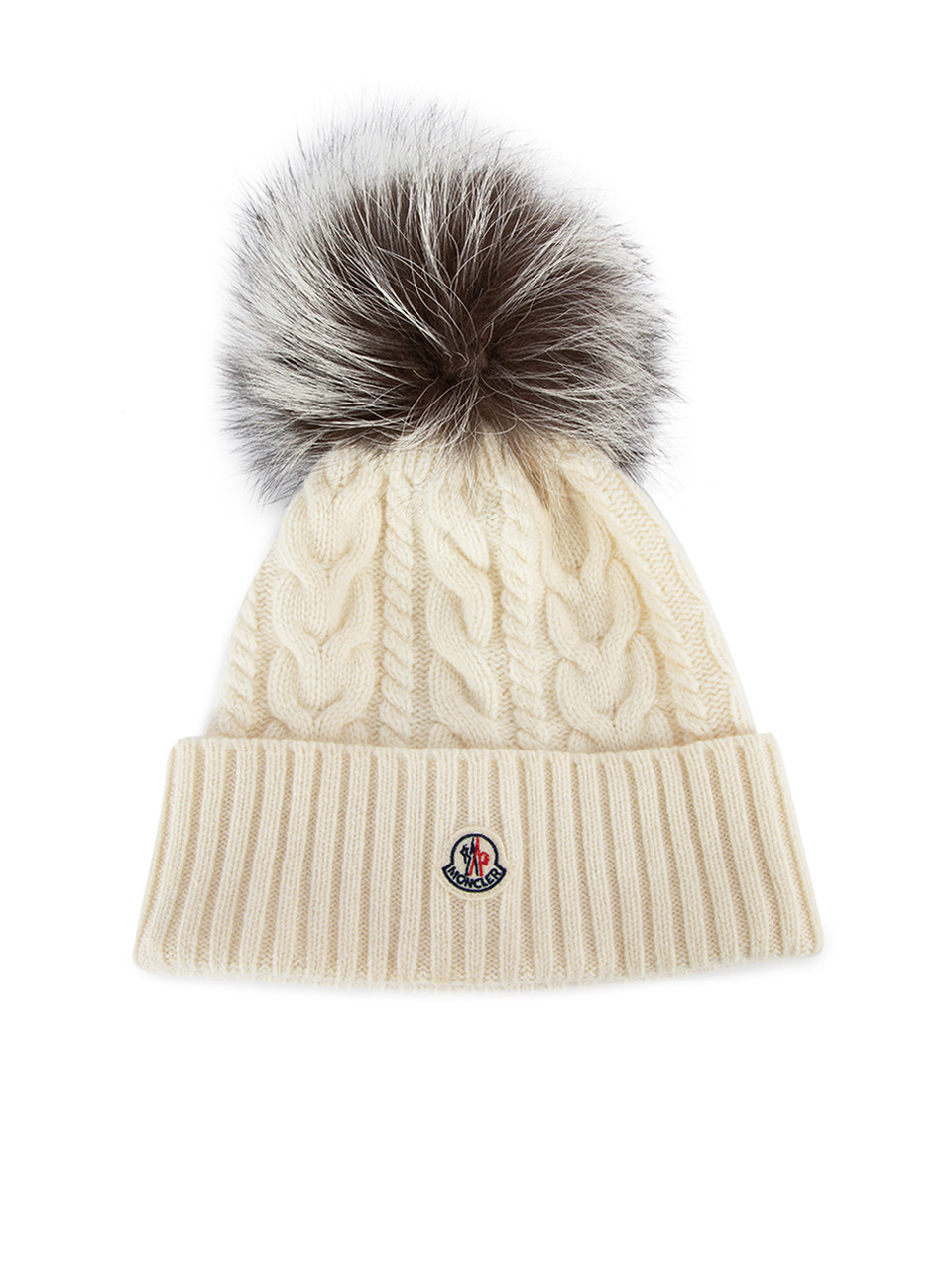 moncler cream beanie