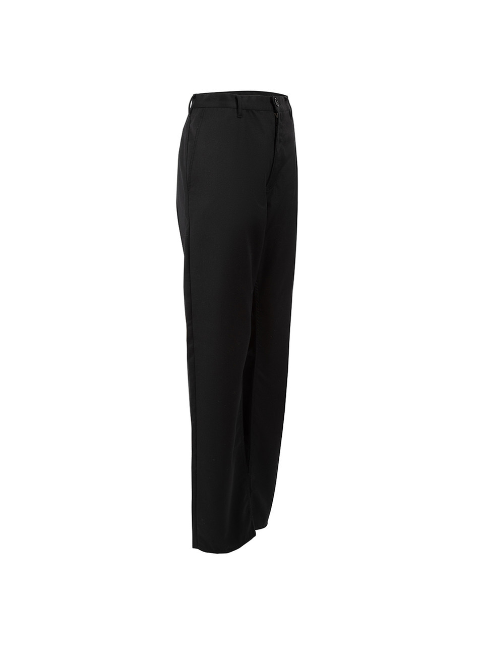 Comme Des Garcons Black Mid Waisted Straight Leg Trousers