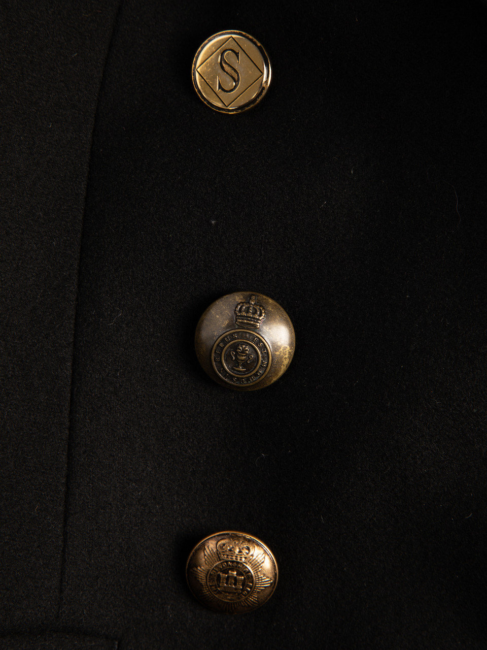 Paul Smith Black Button Detail Notched Collar Blazer