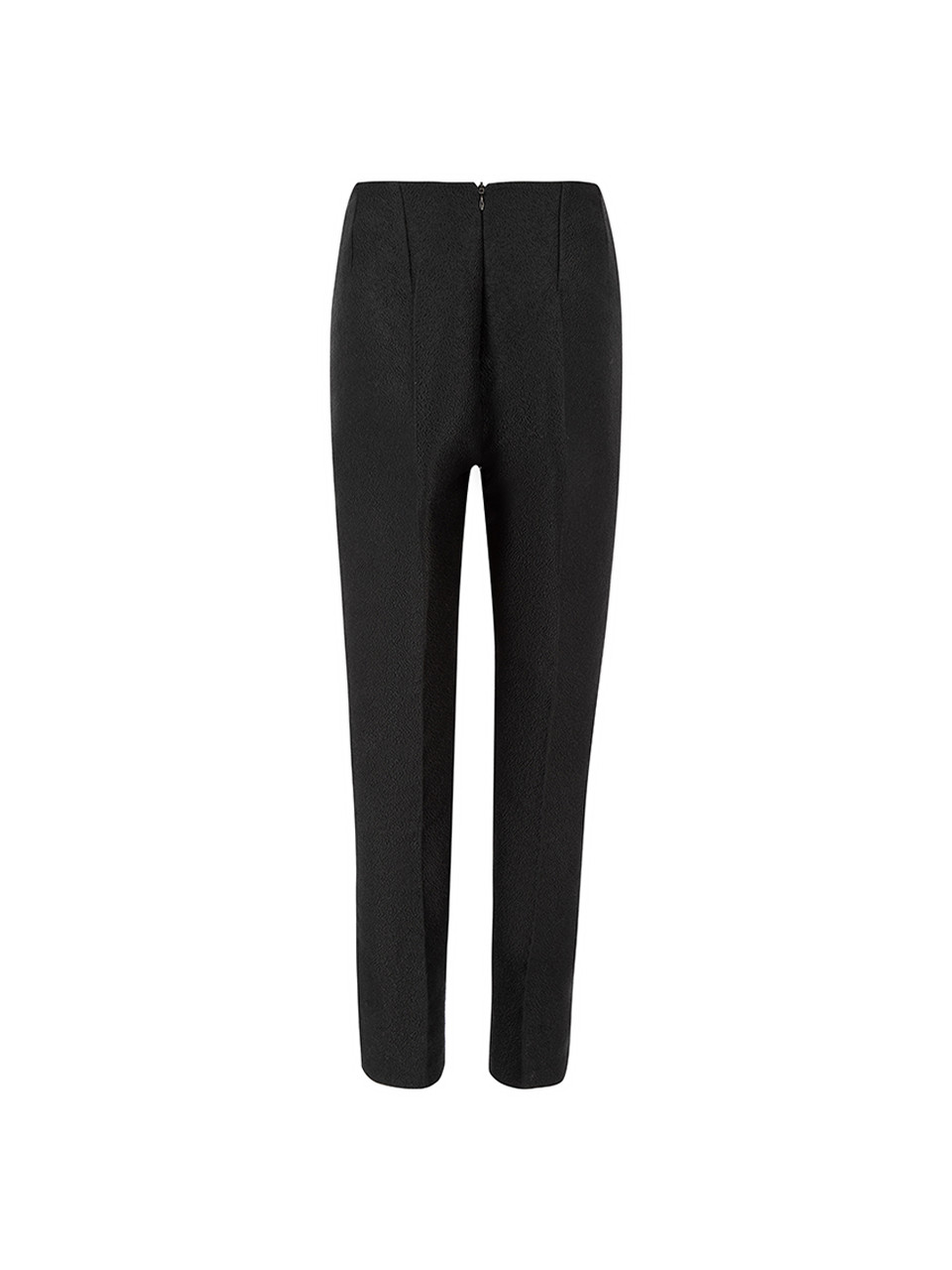 Emilia Wickstead Black Textured Slim Leg Trousers