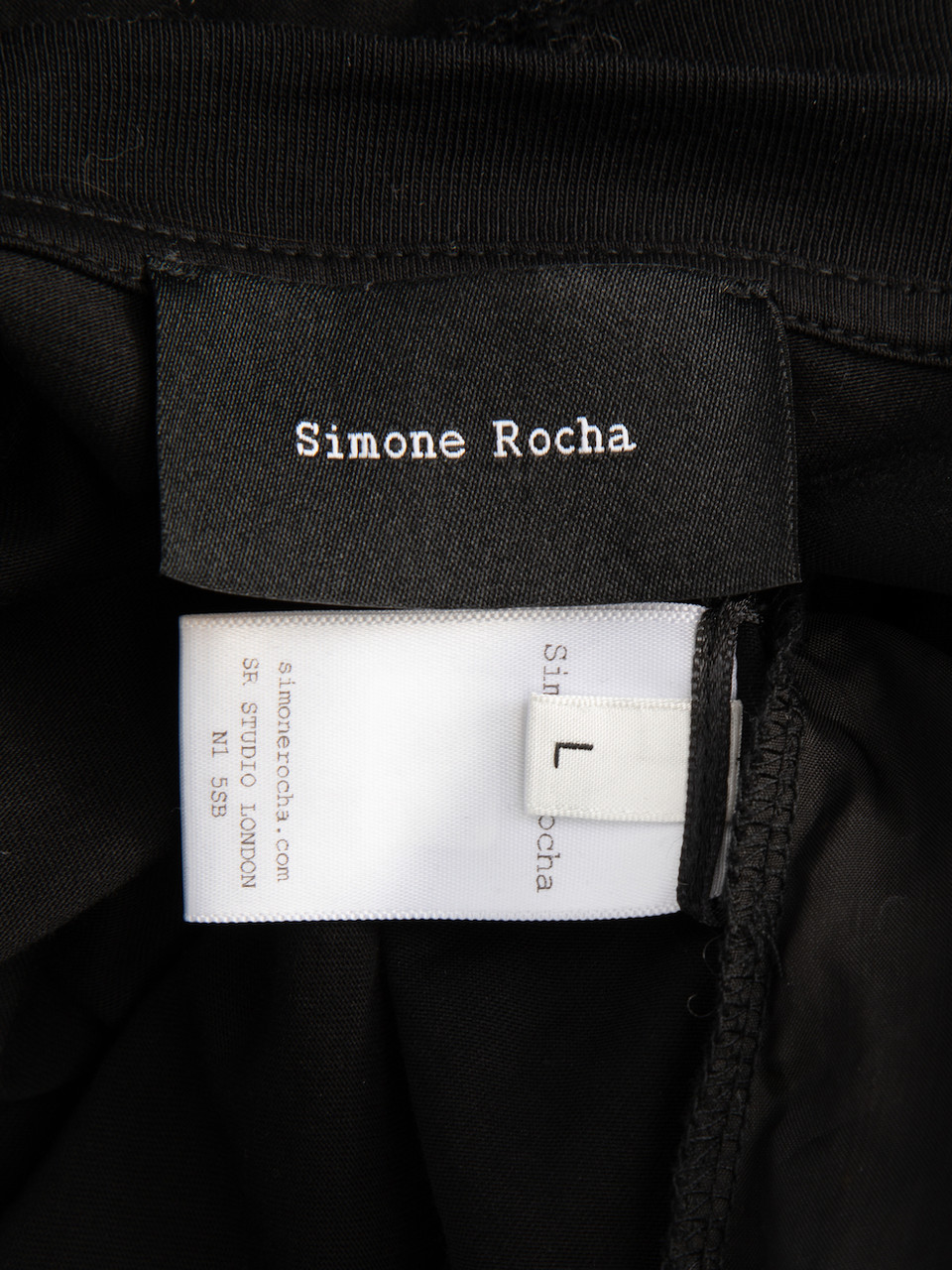 Simone Rocha Black Lace & Embellished Detail Top
