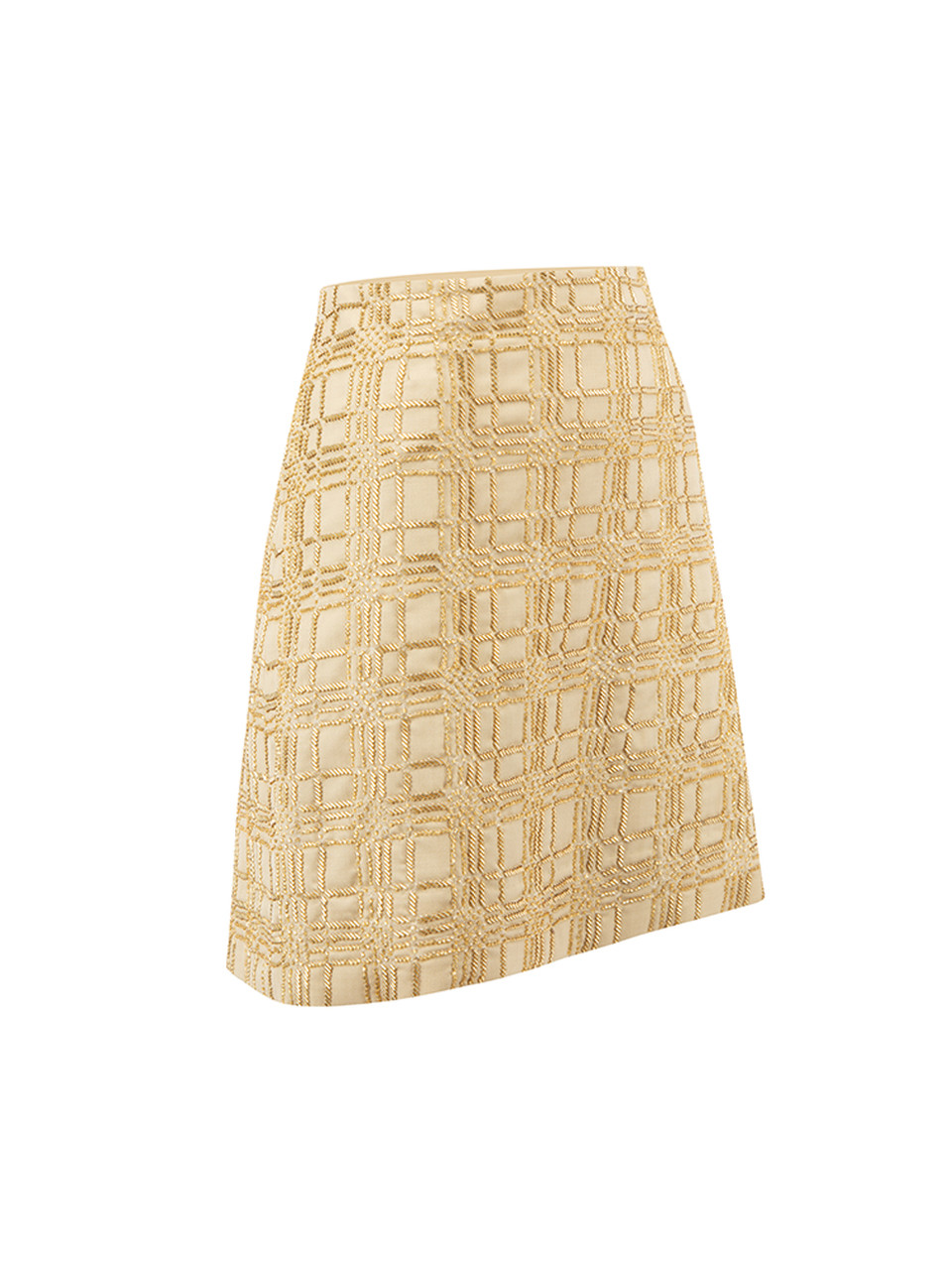 Sanne Gold Beaded Mini Skirt