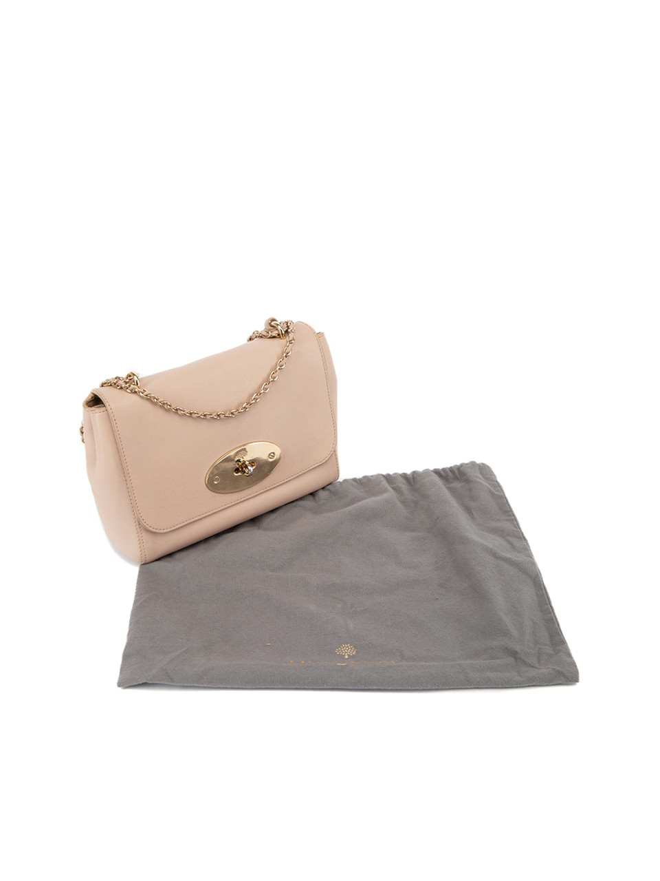 Mulberry Pink Leather Lily Flap Shoulder Bag