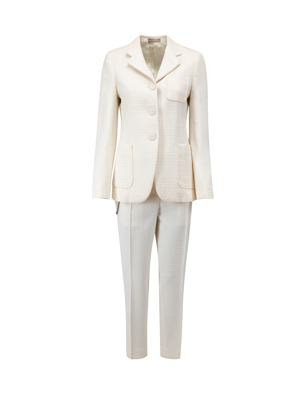 Cream Trouser Suit - Temu