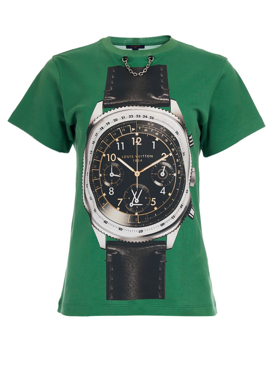 Louis Vuitton Watch Graphic T-Shirt Green