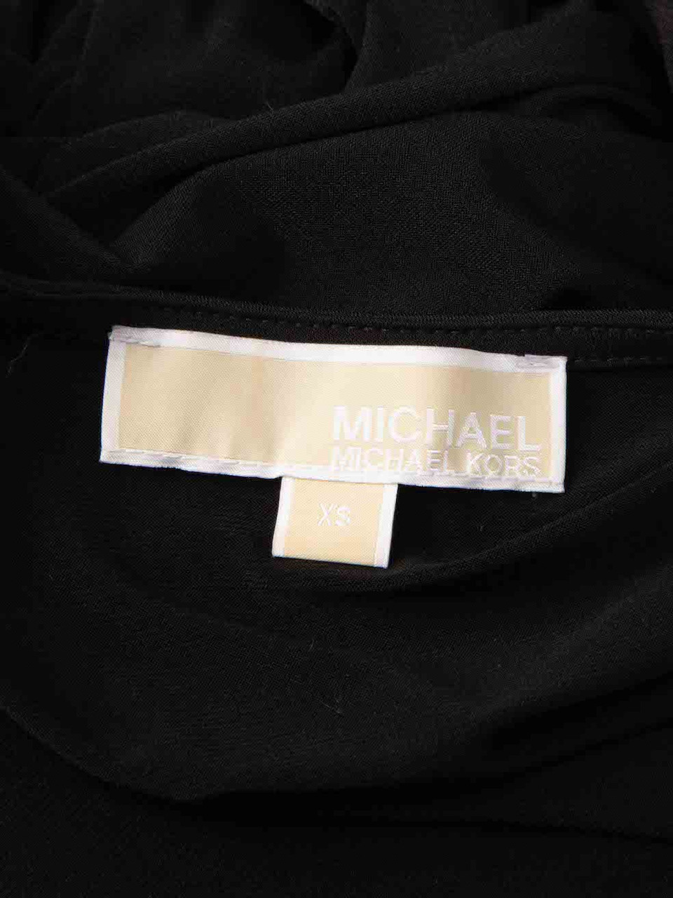 Michael Kors Black Long Sleeve Jumpsuit with Shoulder Studs