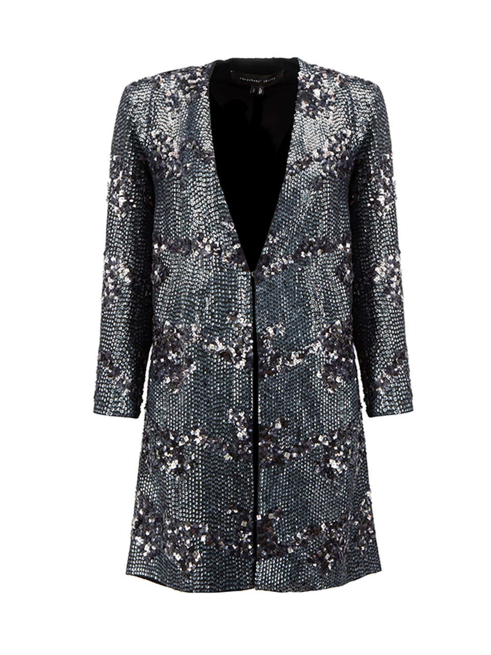 Theyskens' Theory Anthracite Sequinned Evening Coat