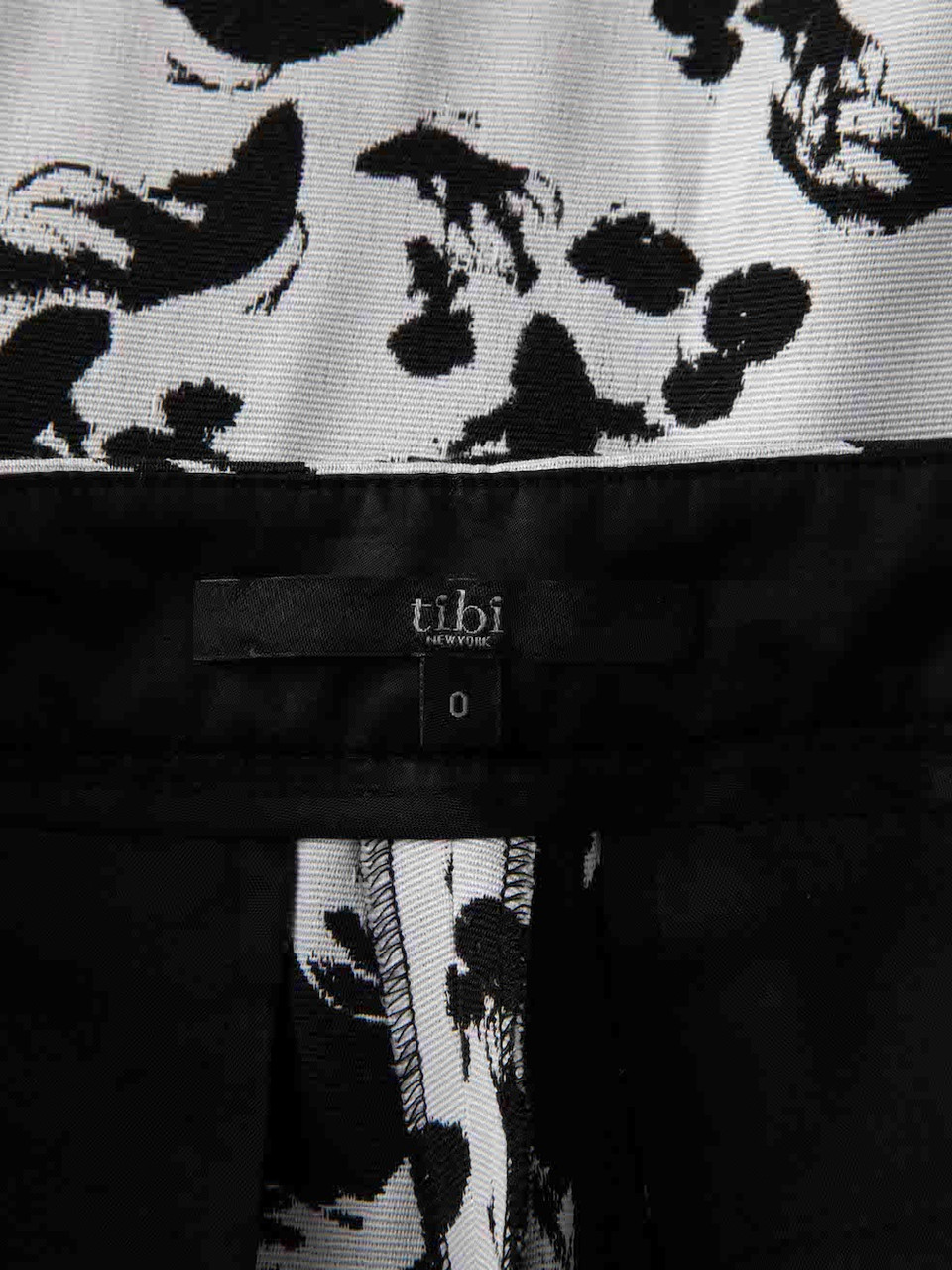 Tibi Black & White Patterned Culottes