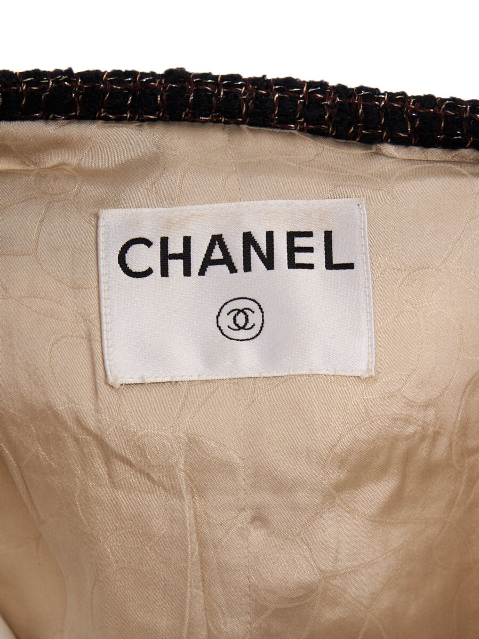 Women Chanel Vintage Tweed Evening Jacket - White Size S