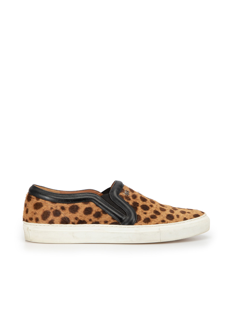 Givenchy Brown Pony Hair Animal Print Trainers