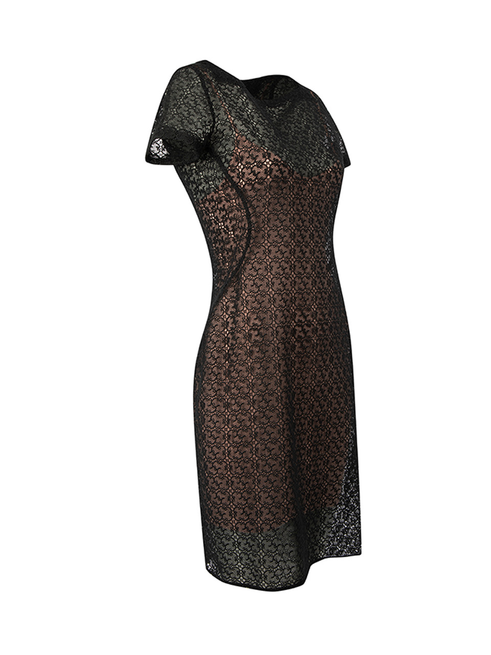 Alaïa Pierre Mantoux for Alaïa Black Lace Layered Mini Dress