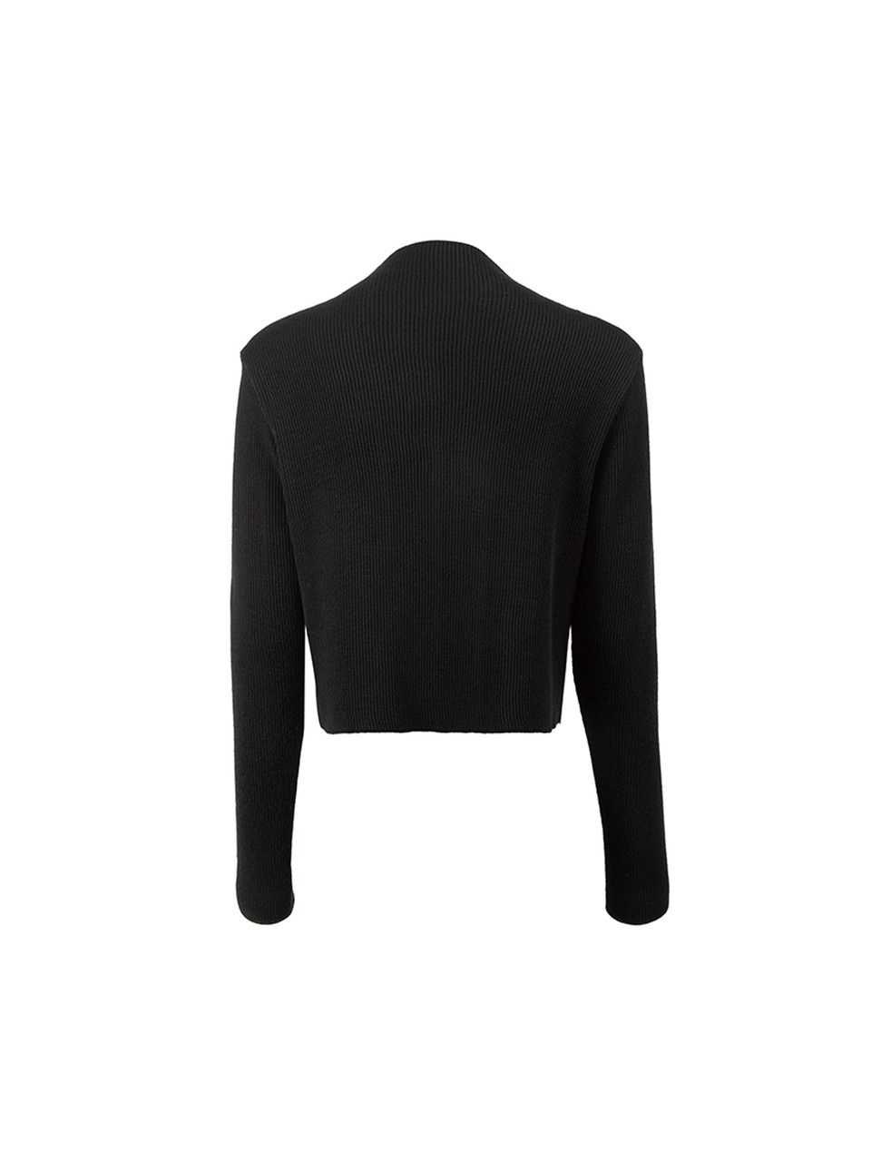 Yohji Yamamoto Black Knit Panel Cropped Jacket