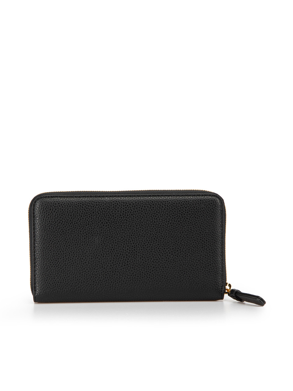 Emporio Armani Black Leather Continental Wallet