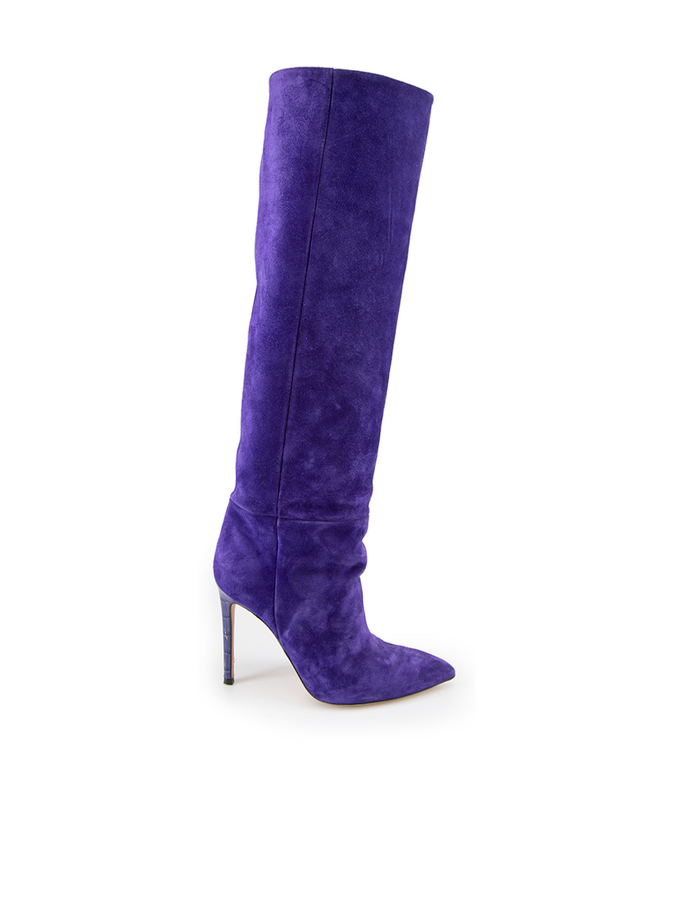 Knee high purple on sale boots