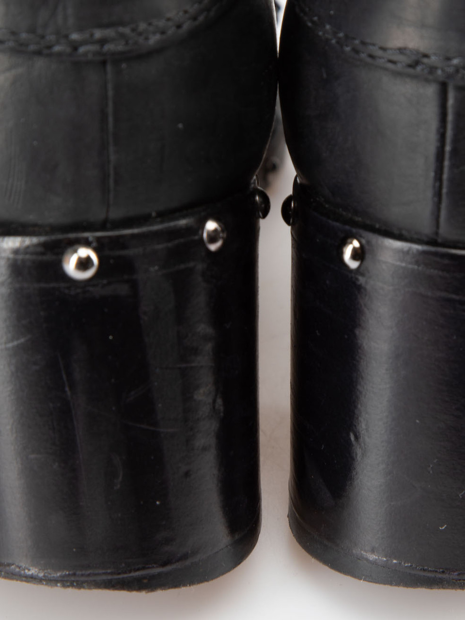 Laurence Dacade Black Leather Studded Ankle Boots