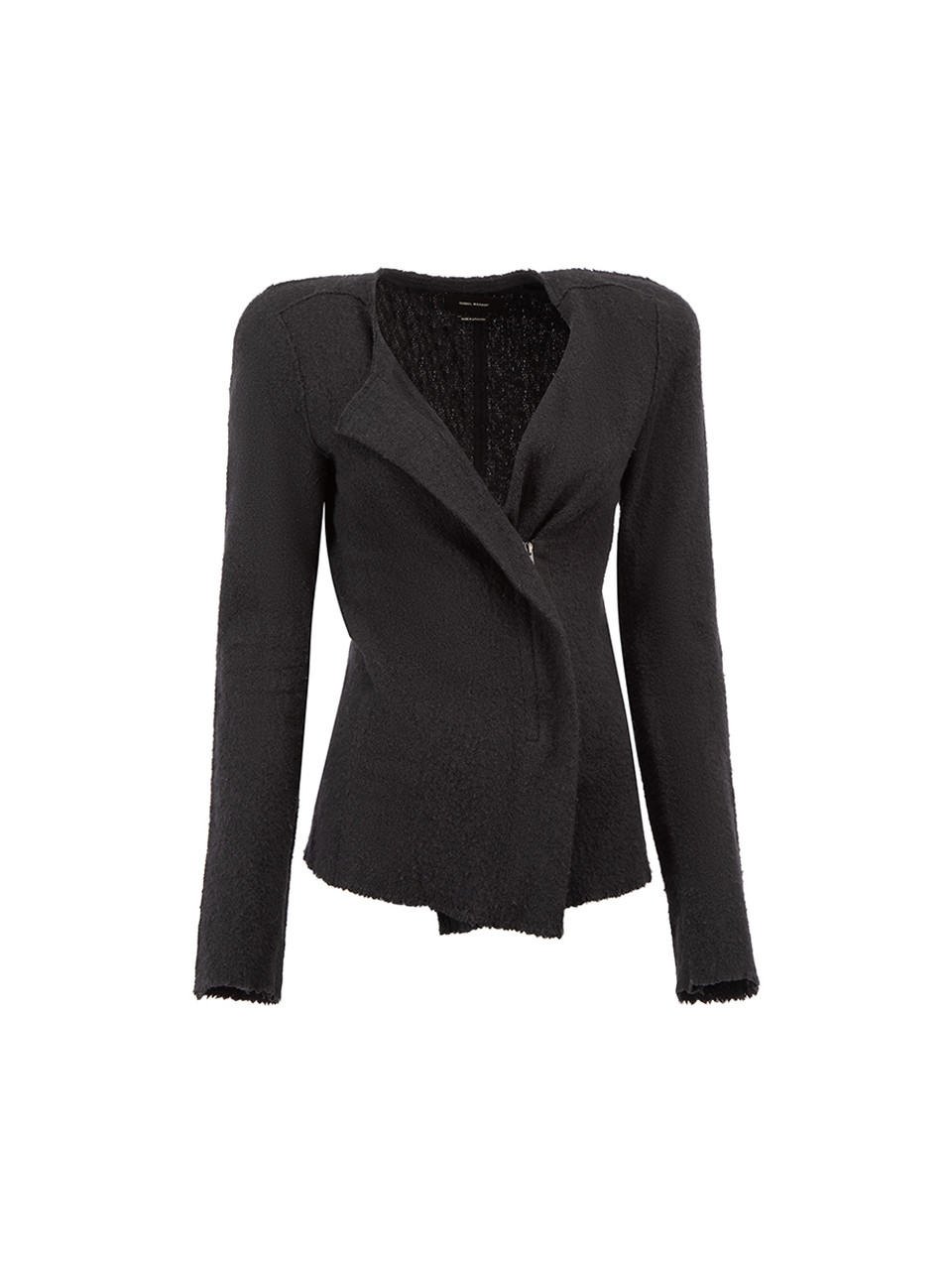 Isabel Marant Black Knit Padded Shoulder Jacket