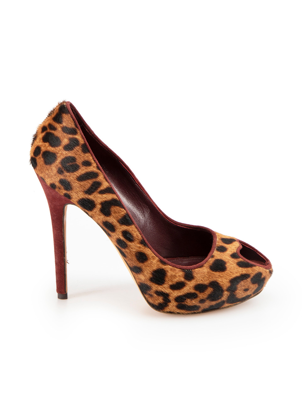 Leopard pony hot sale hair heels