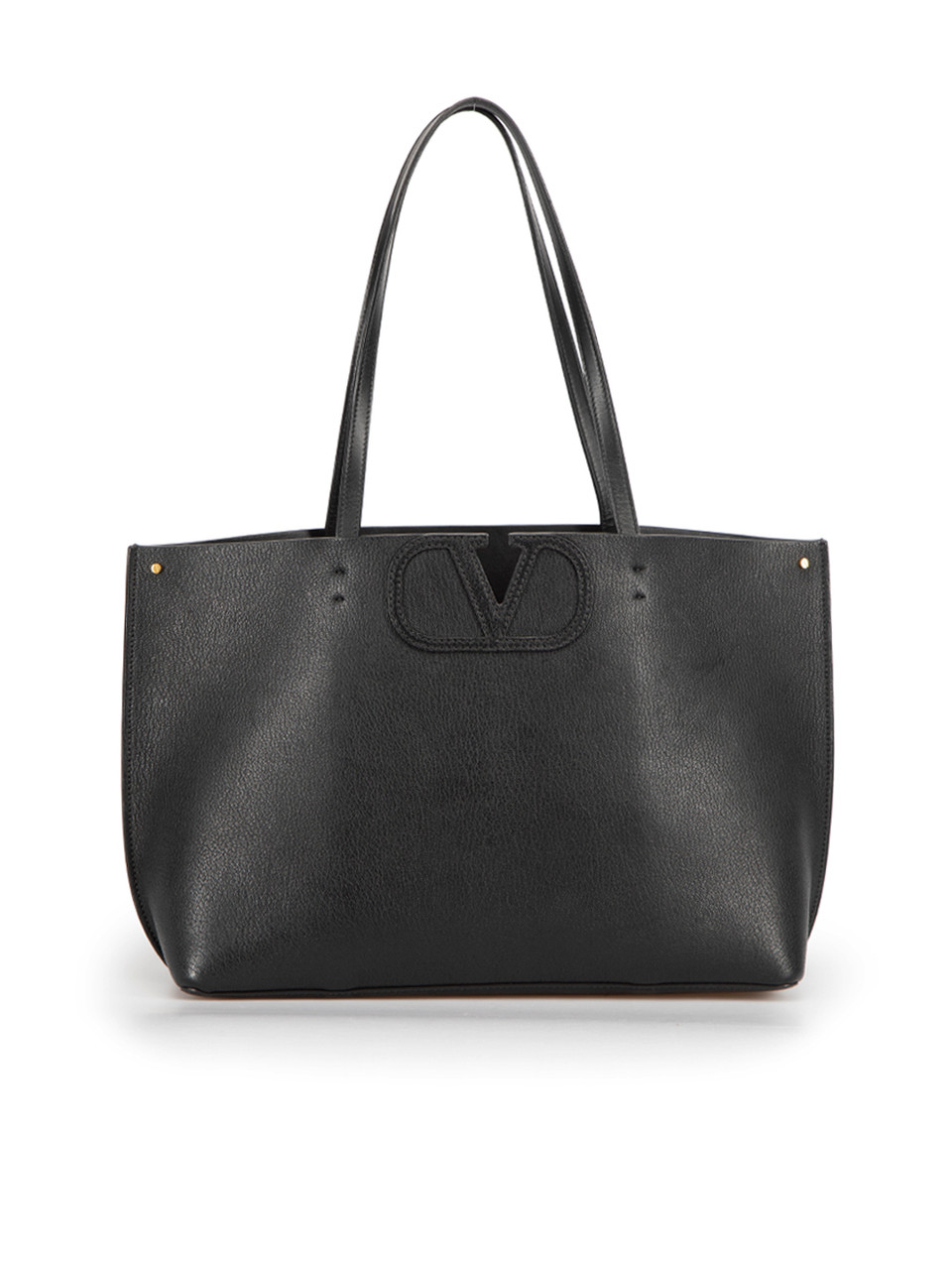 Valentino Black Pebbled Leather V-Logo Escape Small Convertible Tote Bag -  Yoogi's Closet
