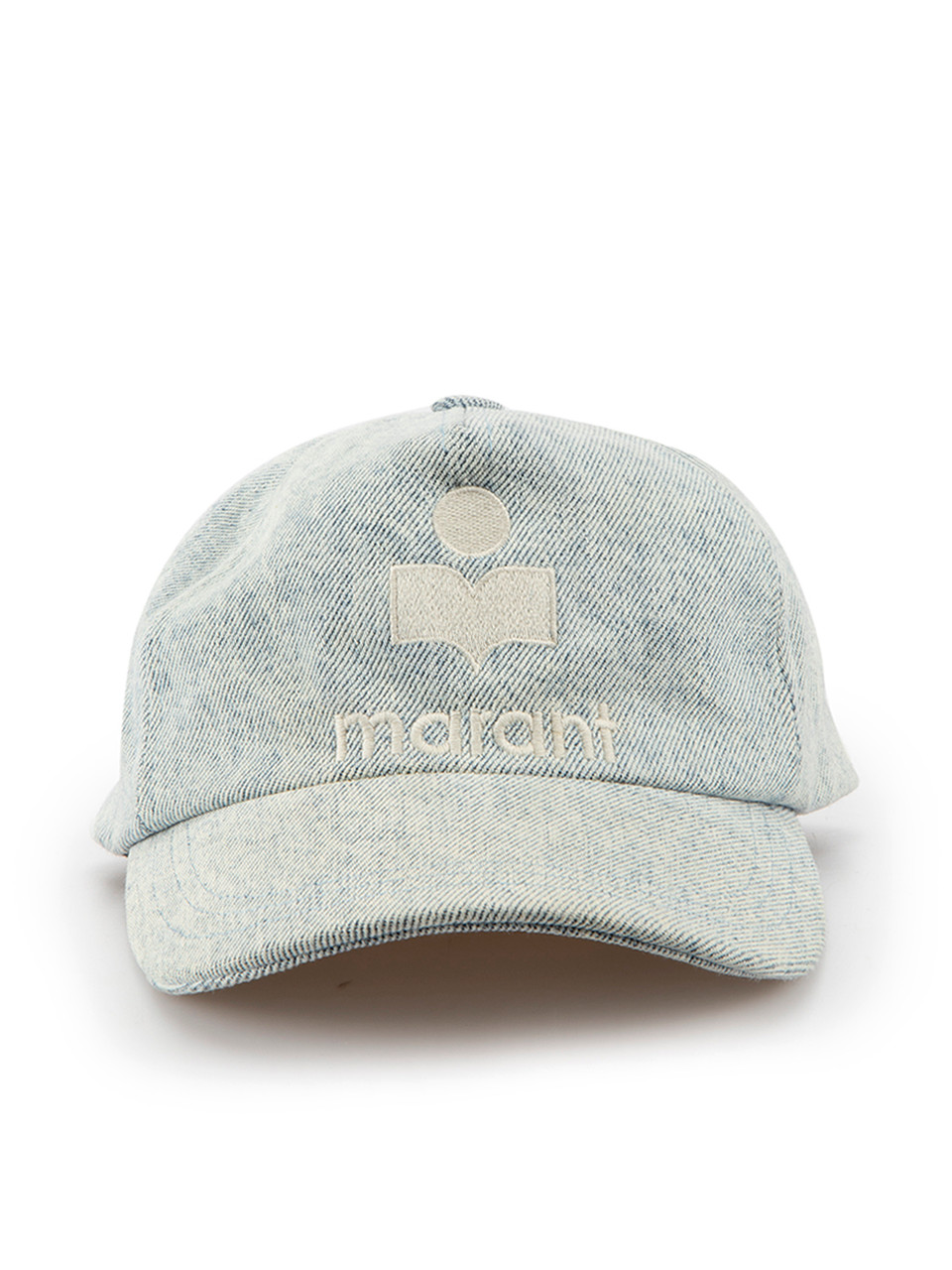 Isabel Marant Blue Embroidered Baseball Cap