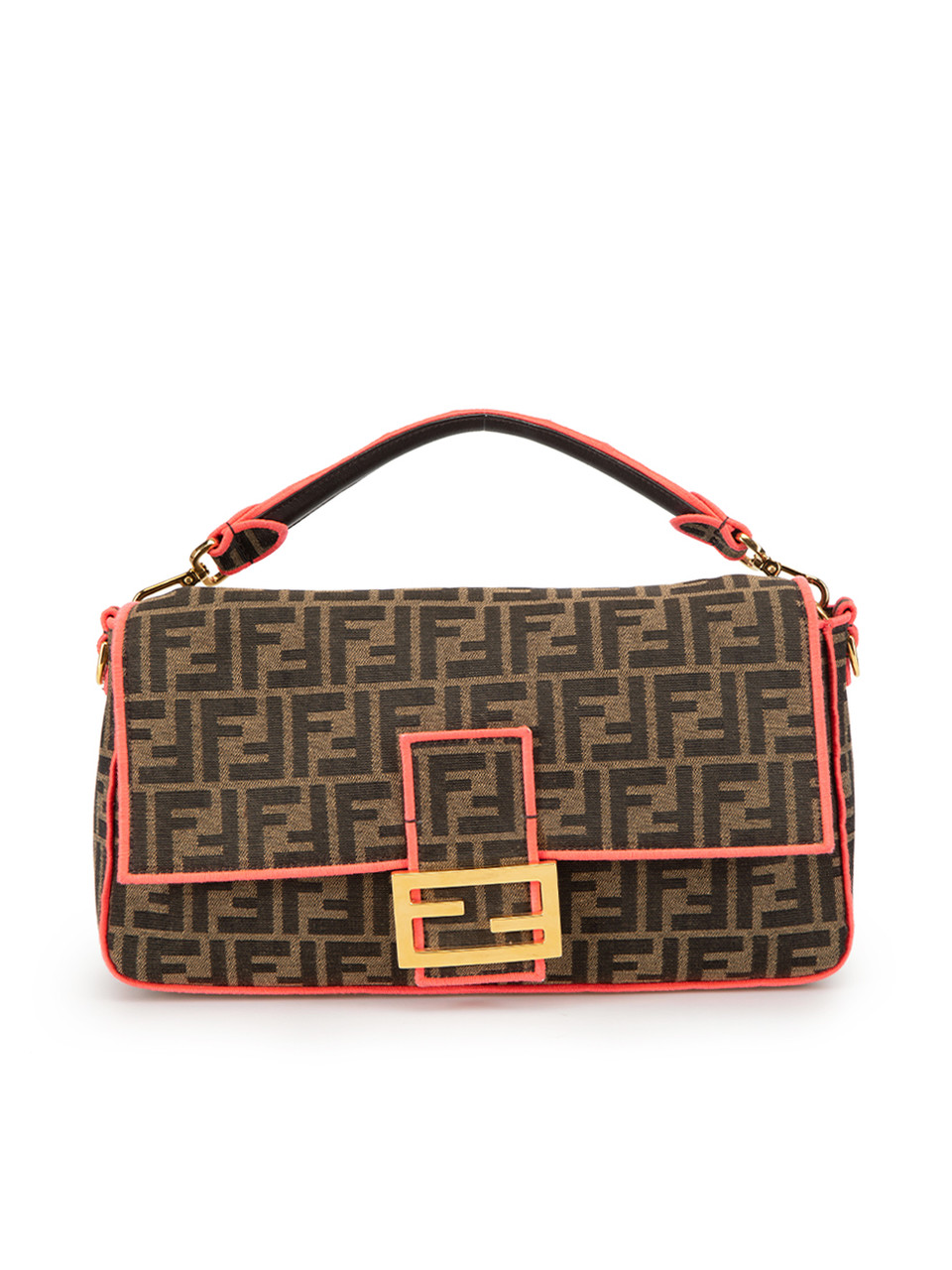 Vintage FENDI Roma Shoulder Bag Purse Red Snake Skin Leather 