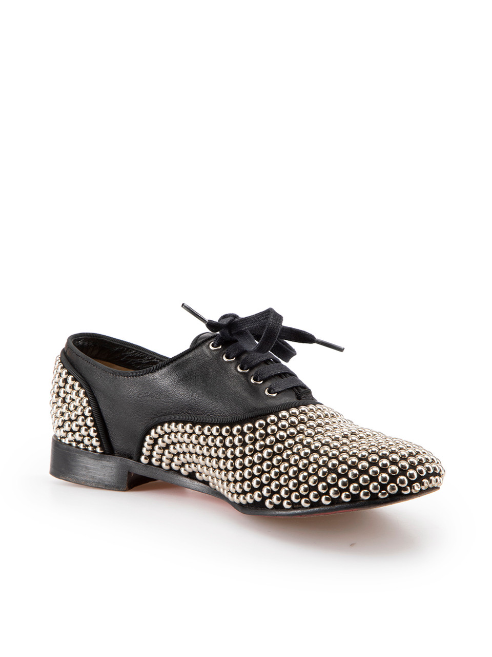 Christian Louboutin Black Fred Clous Studded Oxfords Christian Louboutin Black Fred Clous Studded Oxfords