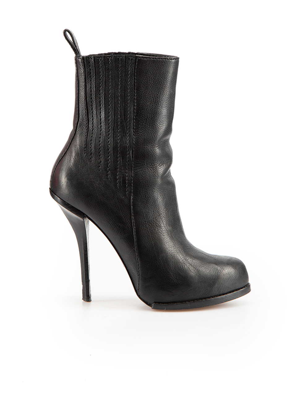 Alexander Wang Black Leather Aymeline Heeled Boots Alexander Wang Black Leather Aymeline Heeled Boots
