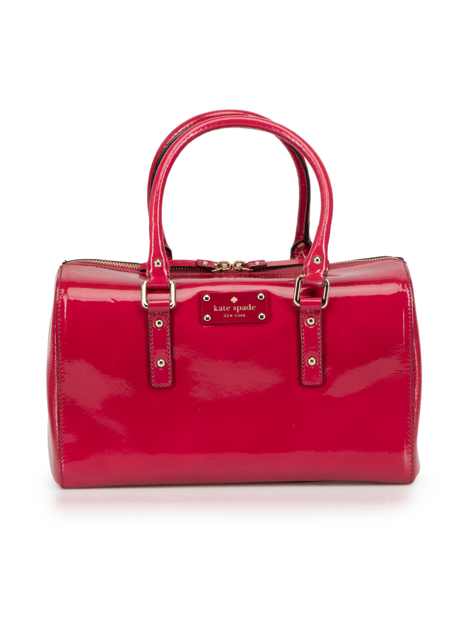 Kate Spade Pink Patent Leather Bowler Bag Kate Spade