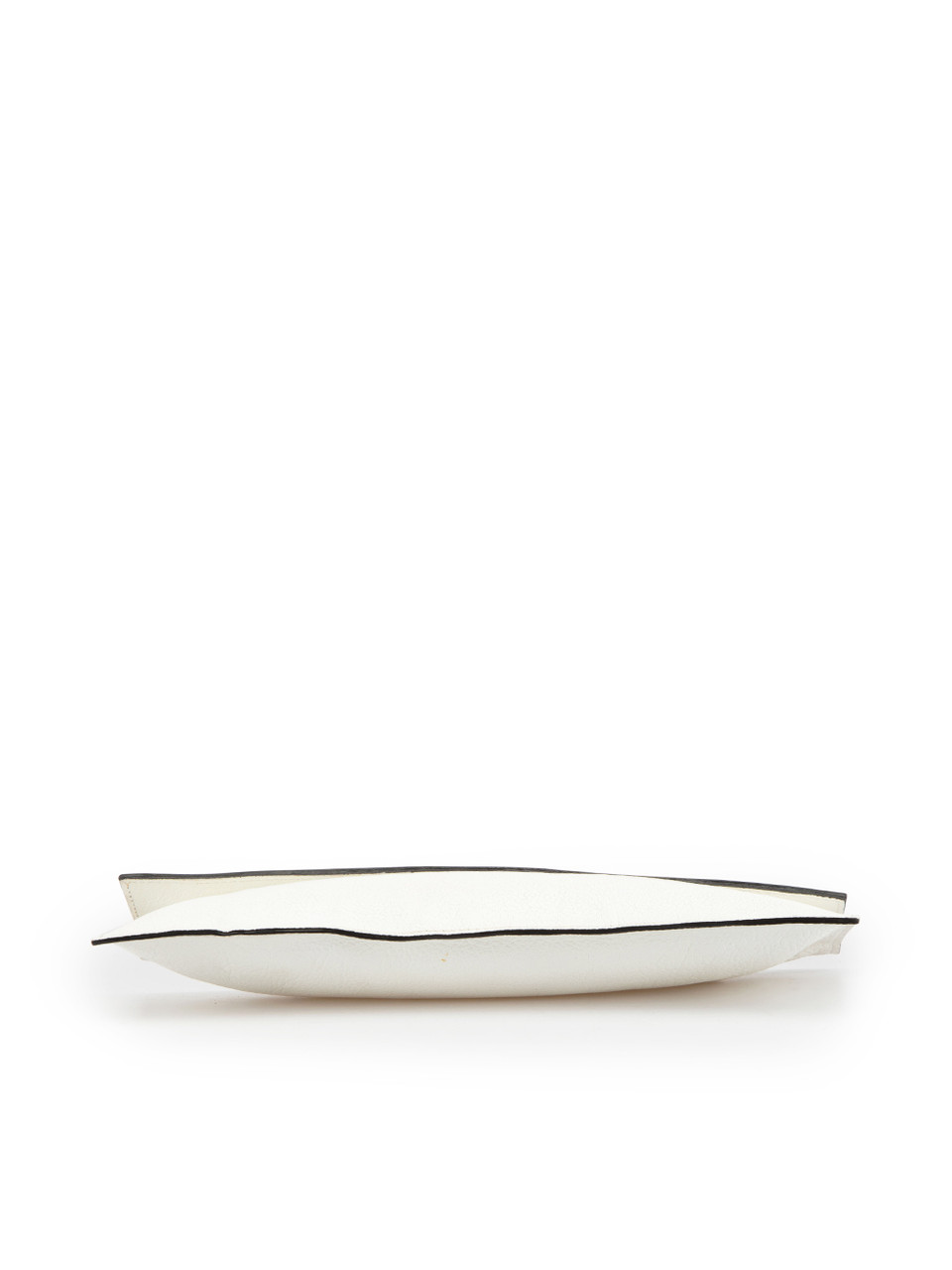 Marni White Leather Western Panel Clutch
