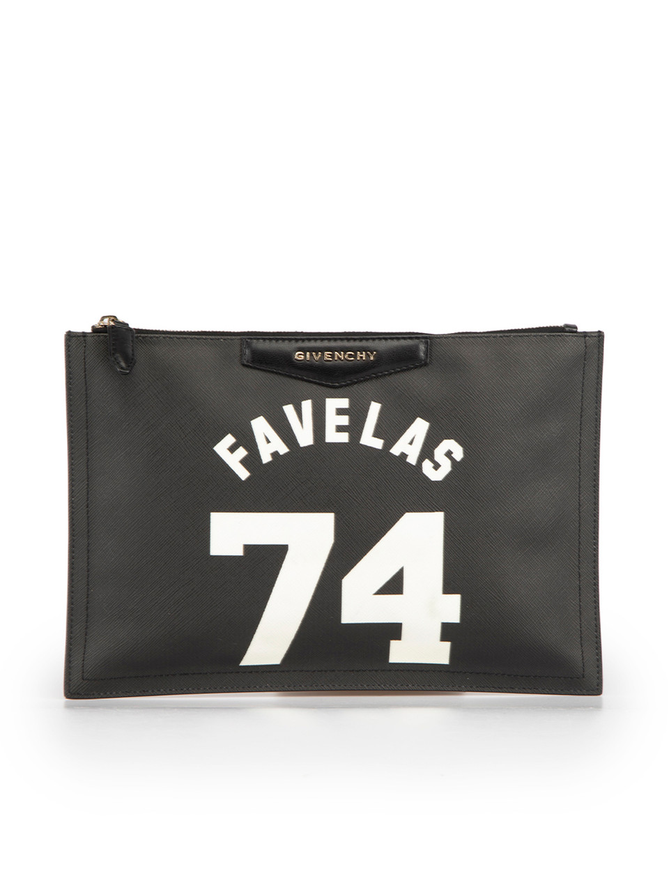 Givenchy Black Favelas 74 Zipped Clutch