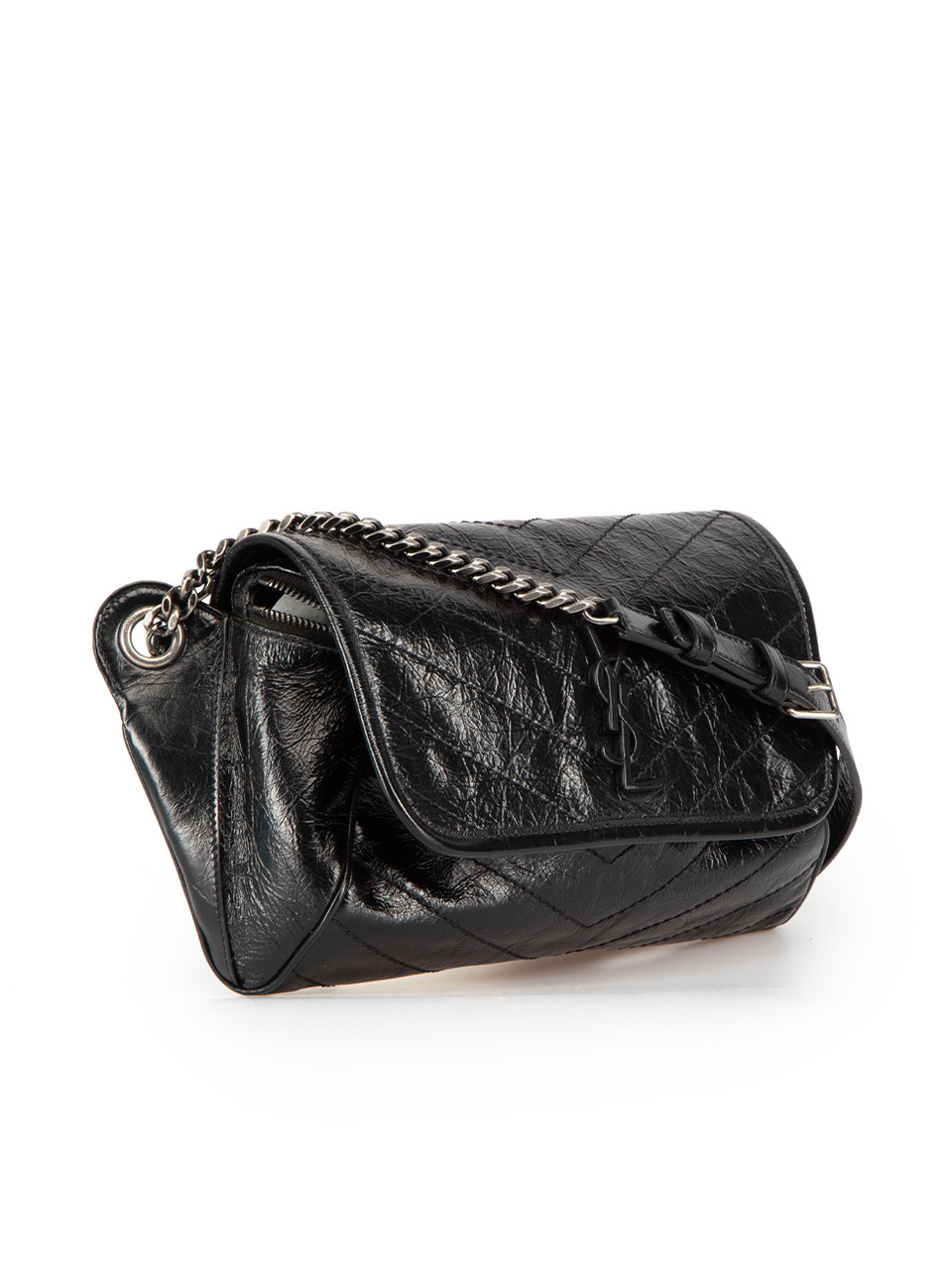 Saint Laurent Black Leather Niki Medium Belt Bag