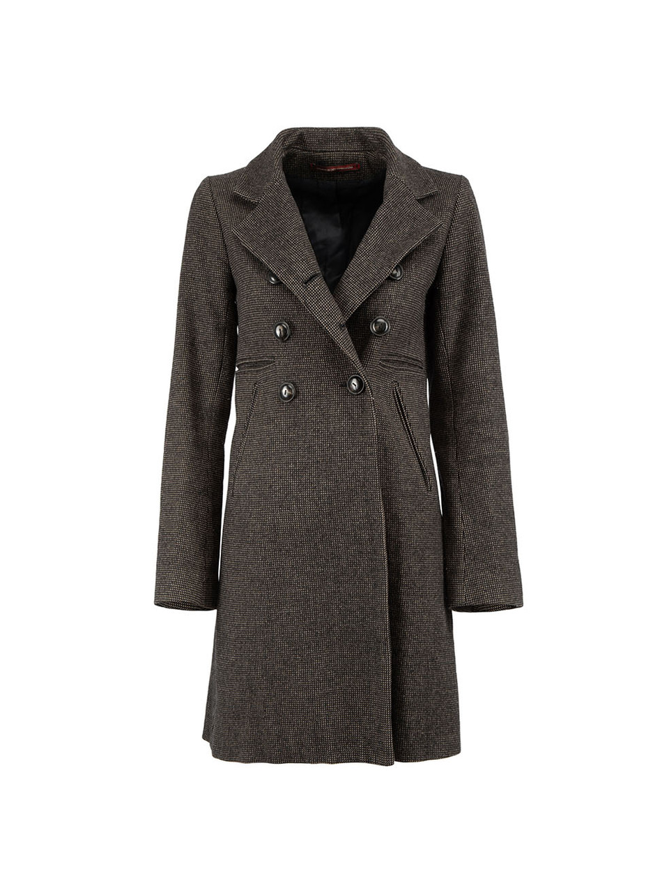 Used Comptoir des Cotonniers Brown Wool Caryo Coat | CSD