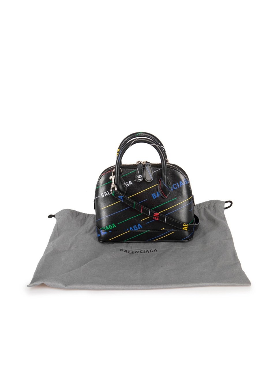 Balenciaga Ville Xxs Leather Top Handle Bag in Black