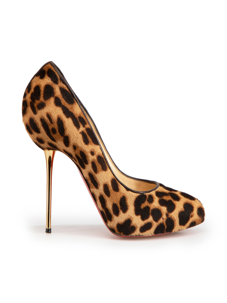 Christian Louboutin Brown Leopard Ponyhair Heels