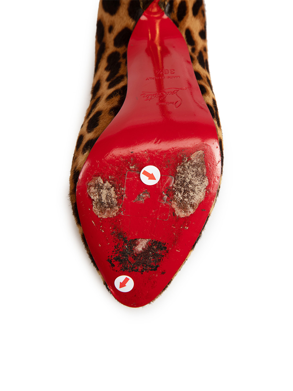Christian Louboutin Brown Leopard Ponyhair Heels