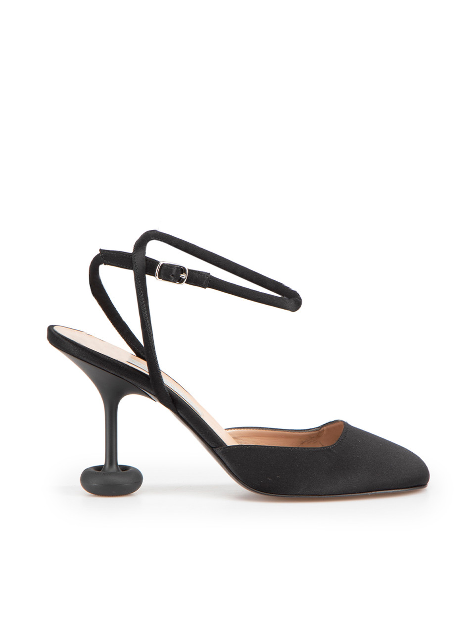 Stella McCartney Black Satin Shroom Heels Stella McCartney Black Satin Shroom Heels